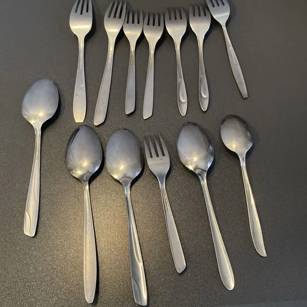 Vintage Atomic Star Starburst Flatware Spoons Forks Mixed Brands Ring Making